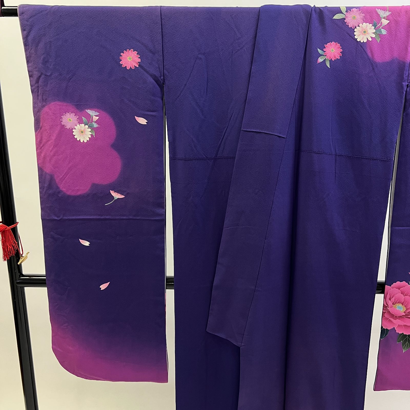 中振袖 振袖 正絹 中古品 紫 紫色 3S952 HACX763 - メルカリ