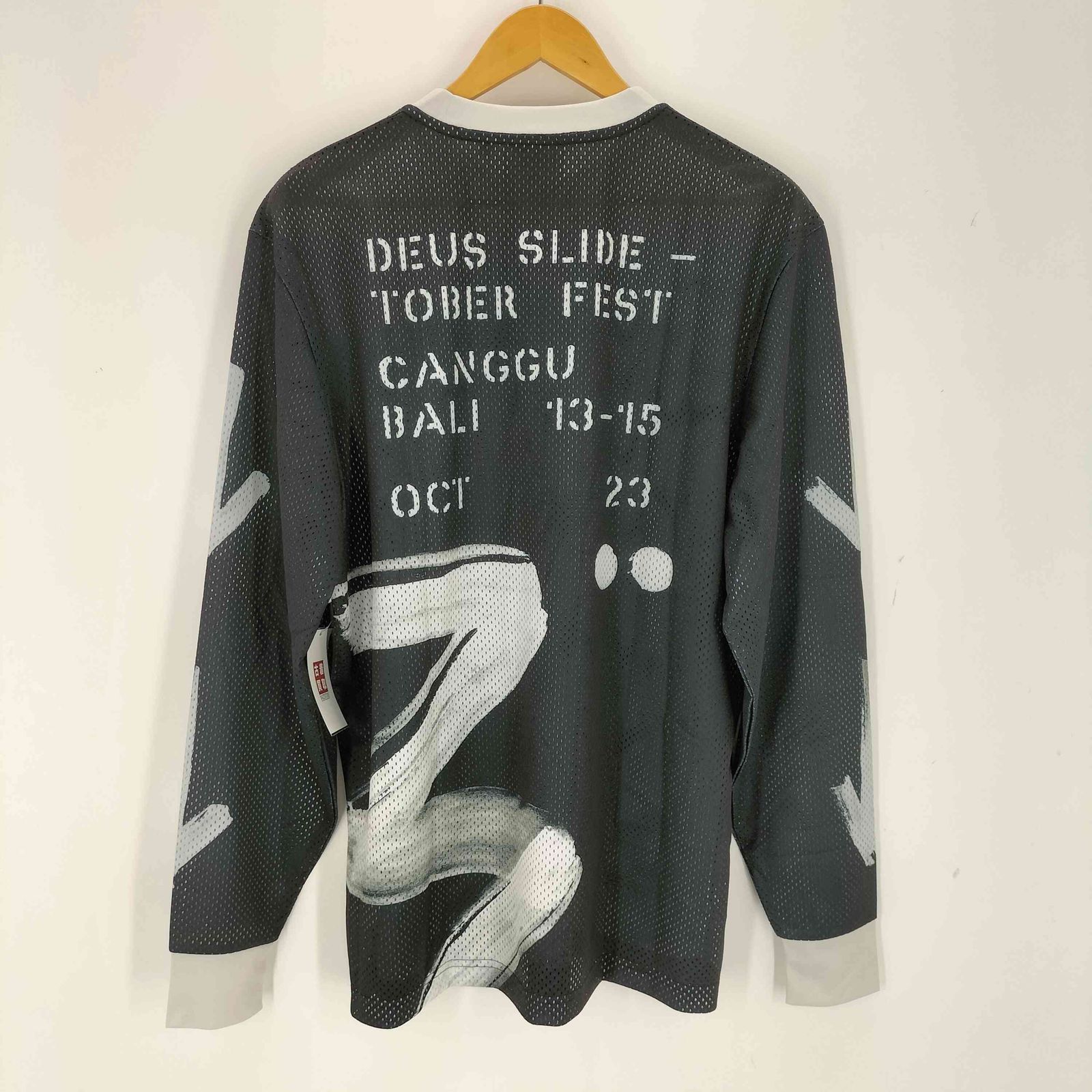 DEUS EX MACHINA モトクロス　メッシュ長袖カットソー L デウスエクスマキナ Deus Ex Machina プリントメッシュL/S