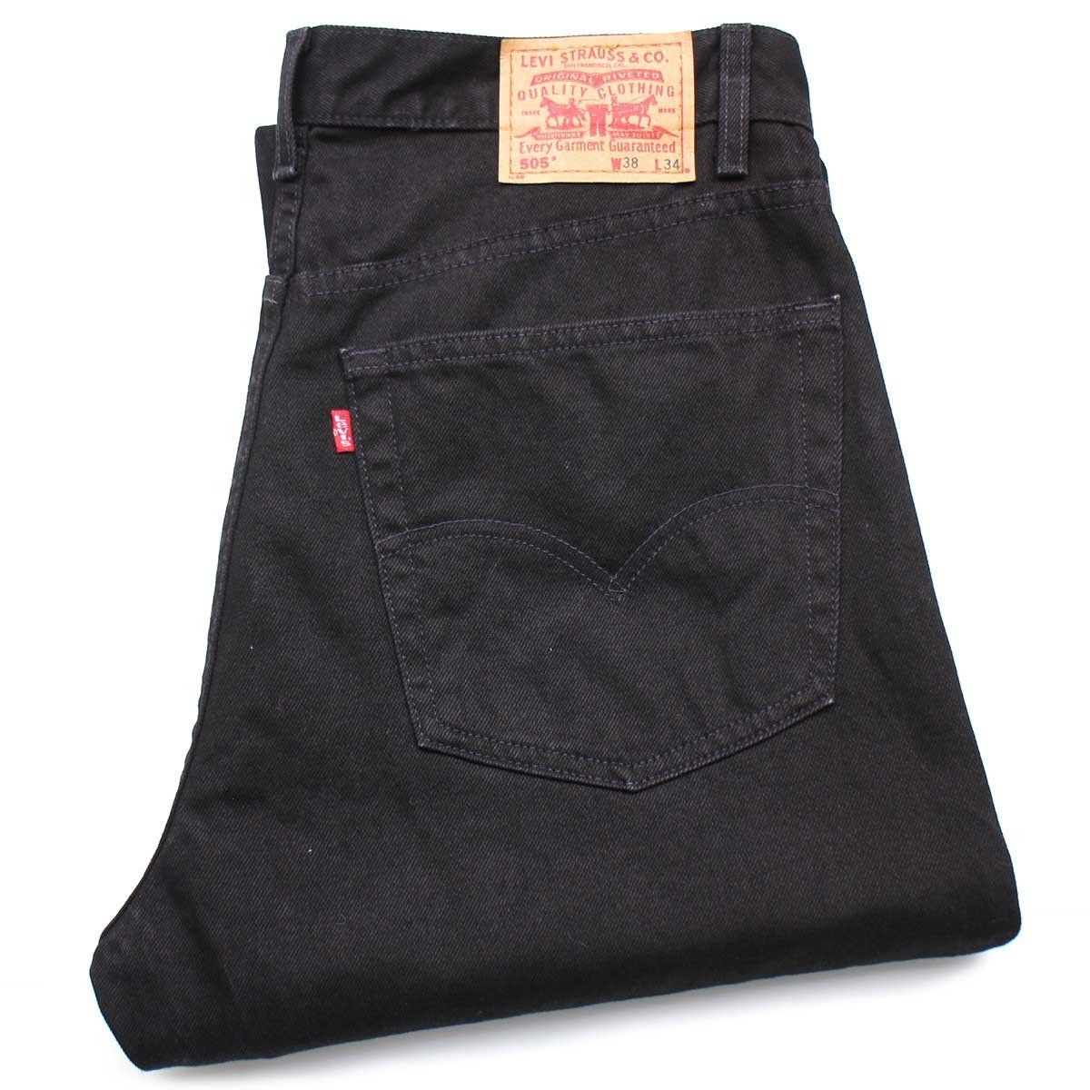 00s Levi'sリーバイス 505 ブラック デニムパンツ w38 L34☆64