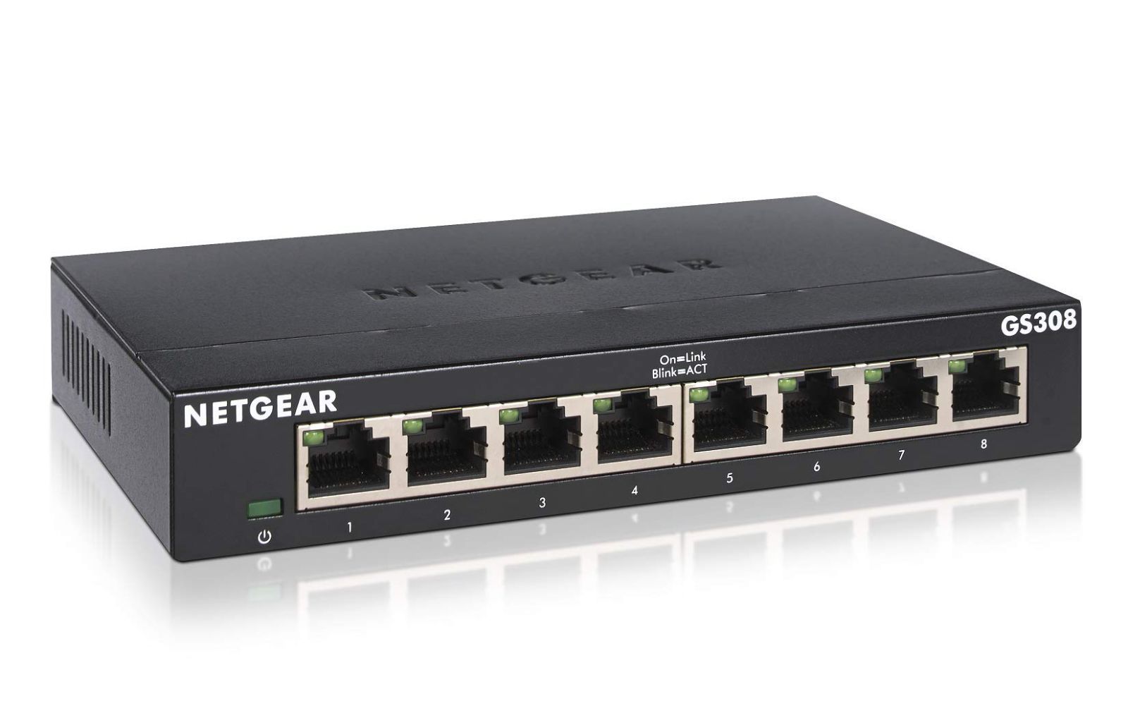 【正規品】 ネットギア NETGEAR スイッチングハブ 8ポート 1G 金属筐体 静音ファンレス メーカー3年 アンマネージスイッチ GS308-300JPS