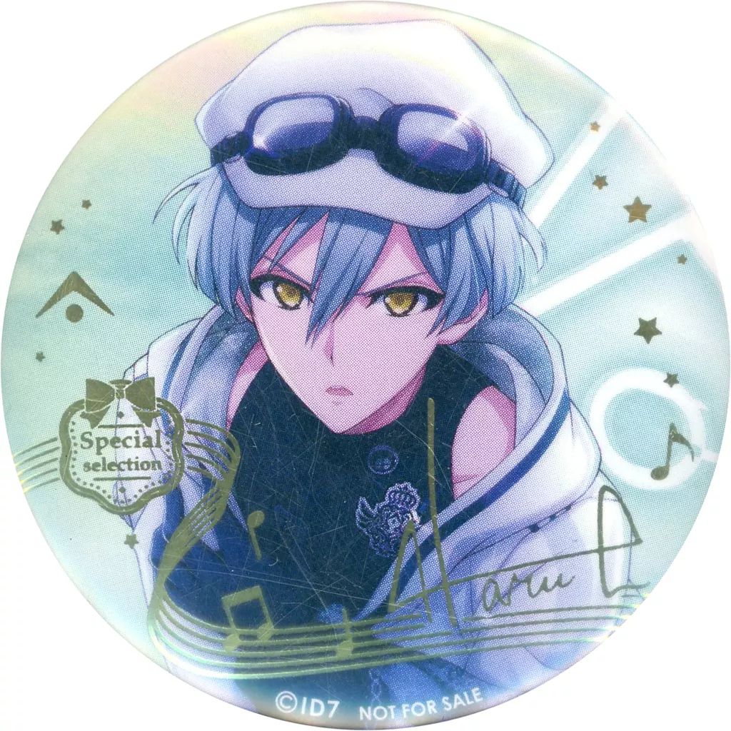 中古】バッジ・ピンズ 亥清悠 特製箔押し缶バッジ「アイド