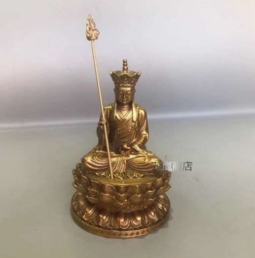 仏像 地蔵王菩薩仏像 家内 仏堂 供仏 銅製品 工芸品 置物