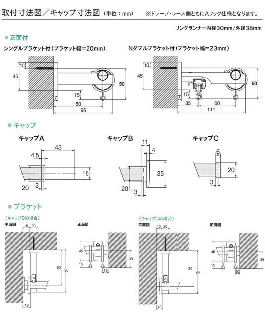 ポールサイズ 1.21〜2.10ｍの範囲