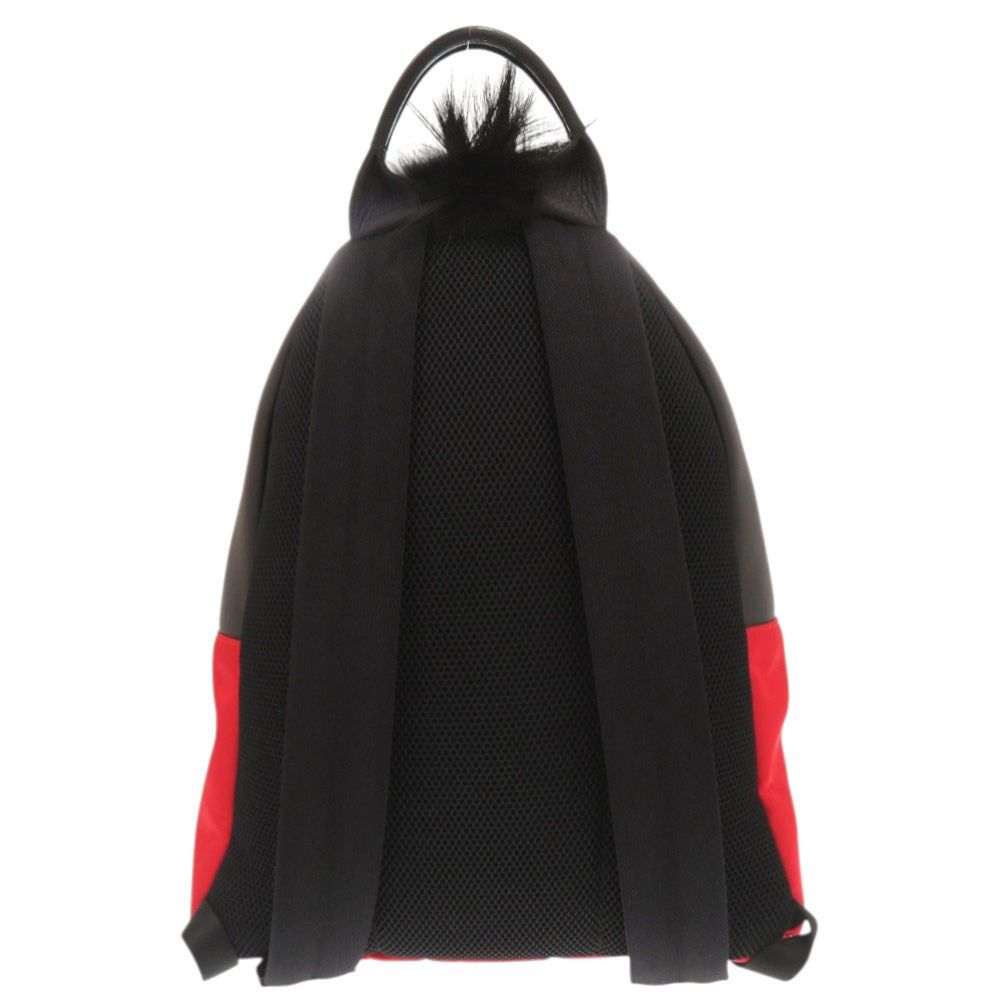 FENDI フェンディ モンスター　バグズ　リュック チャーム レッド レザー FENDI - フェンディ モンスター バグズ バックパック チェーン
