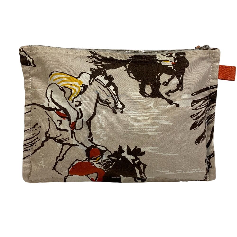 エルメス HERMES ポーチ トゥルースフラットGM ジョッキー ホース ベージュ エルメス HERMES ポーチ トゥルースフラットGM ジョッキー ホース ベージュ