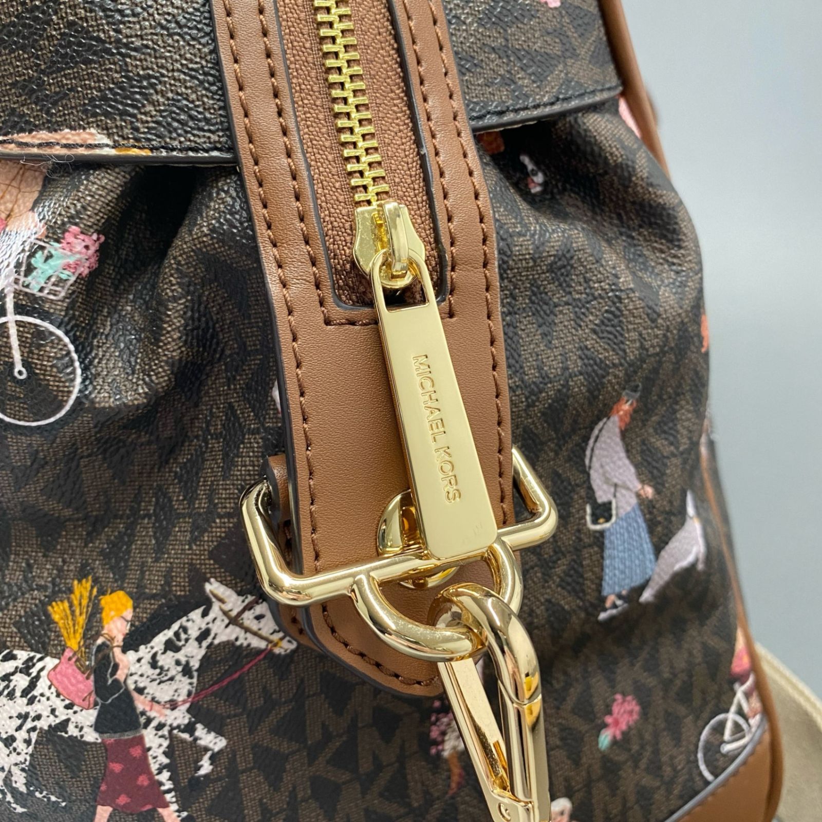 Gc1 《美品》 MICHAEL KORS マイケルコース トップ ジップ 