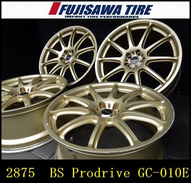 2875 B▲ ▲BS Prodrive GC-010E▲18x8.0J 5穴 PCD100 43▲4本
