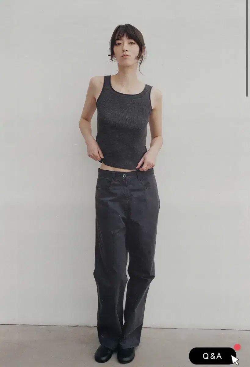 Nothing Written ナッシングリトゥン Eden washing pants チャコール M