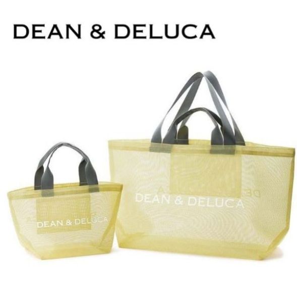 夏限定　DEAN&DELUCAメッシュトートバッグ　S/Lサイズセット　ピンク 夏限定 DEAN&DELUCAメッシュトートバッグ S/Lサイズセット ピンク