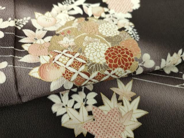 平和屋着物○訪問着 雪輪吉祥花文 暈し染め 金彩 正絹 逸品 DAAS3870ps