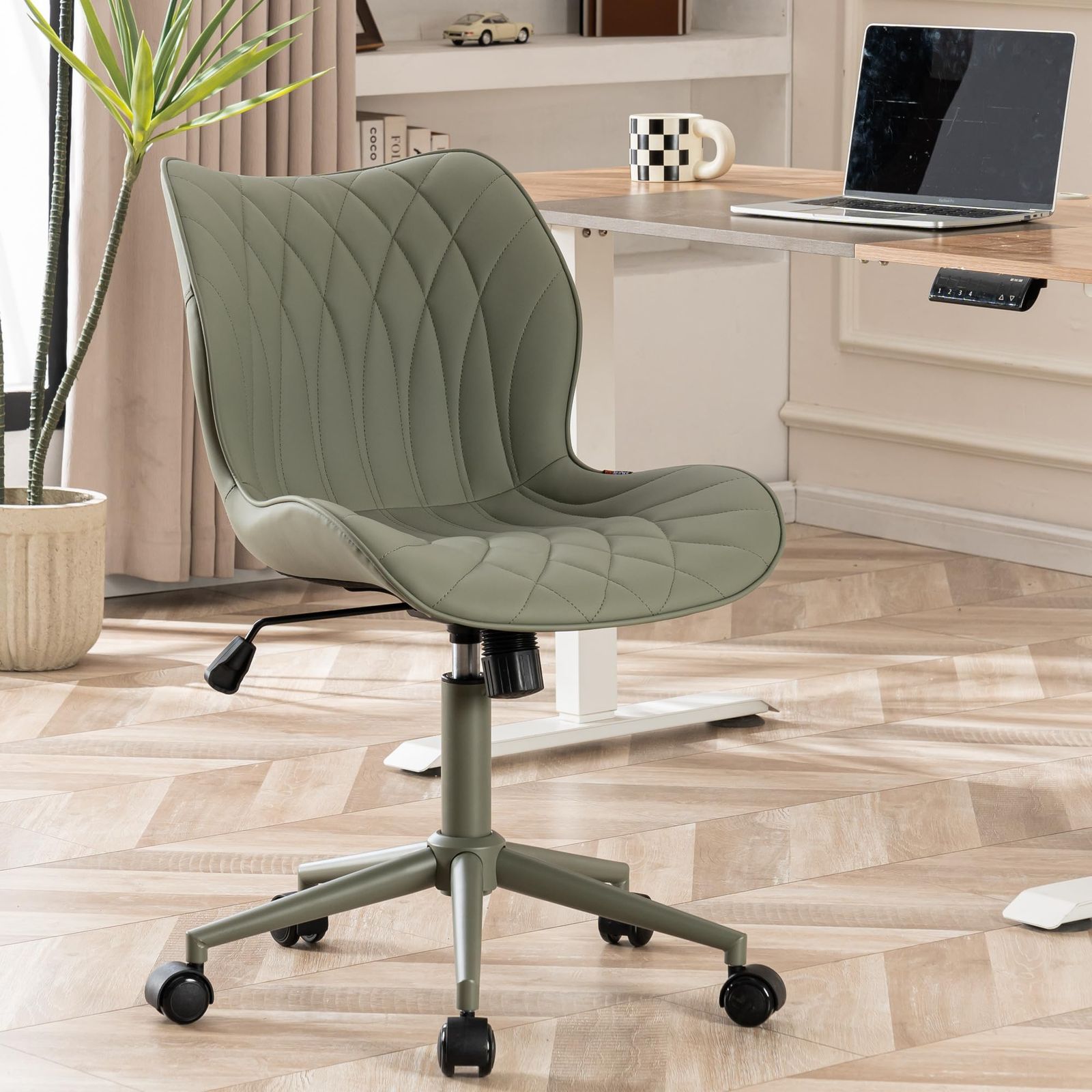 さ 数量限定】chair office ソヤグリーン 作業椅子 可愛い イス