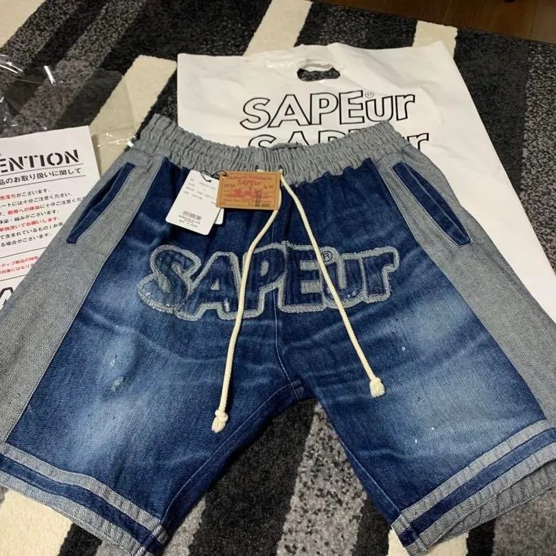 SAPEur デニム ショートパンツ Mサイズ