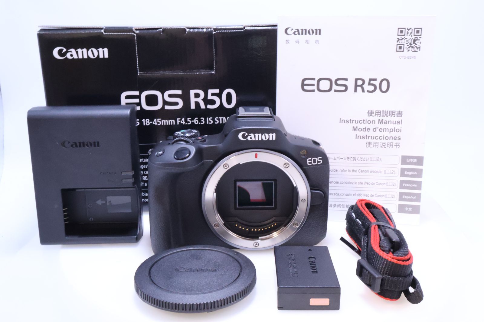 ほぼ Canon EOS R50 ボディ ブラック|APS-C|約375g EOS R50 BK ミラーレス一眼カメラ