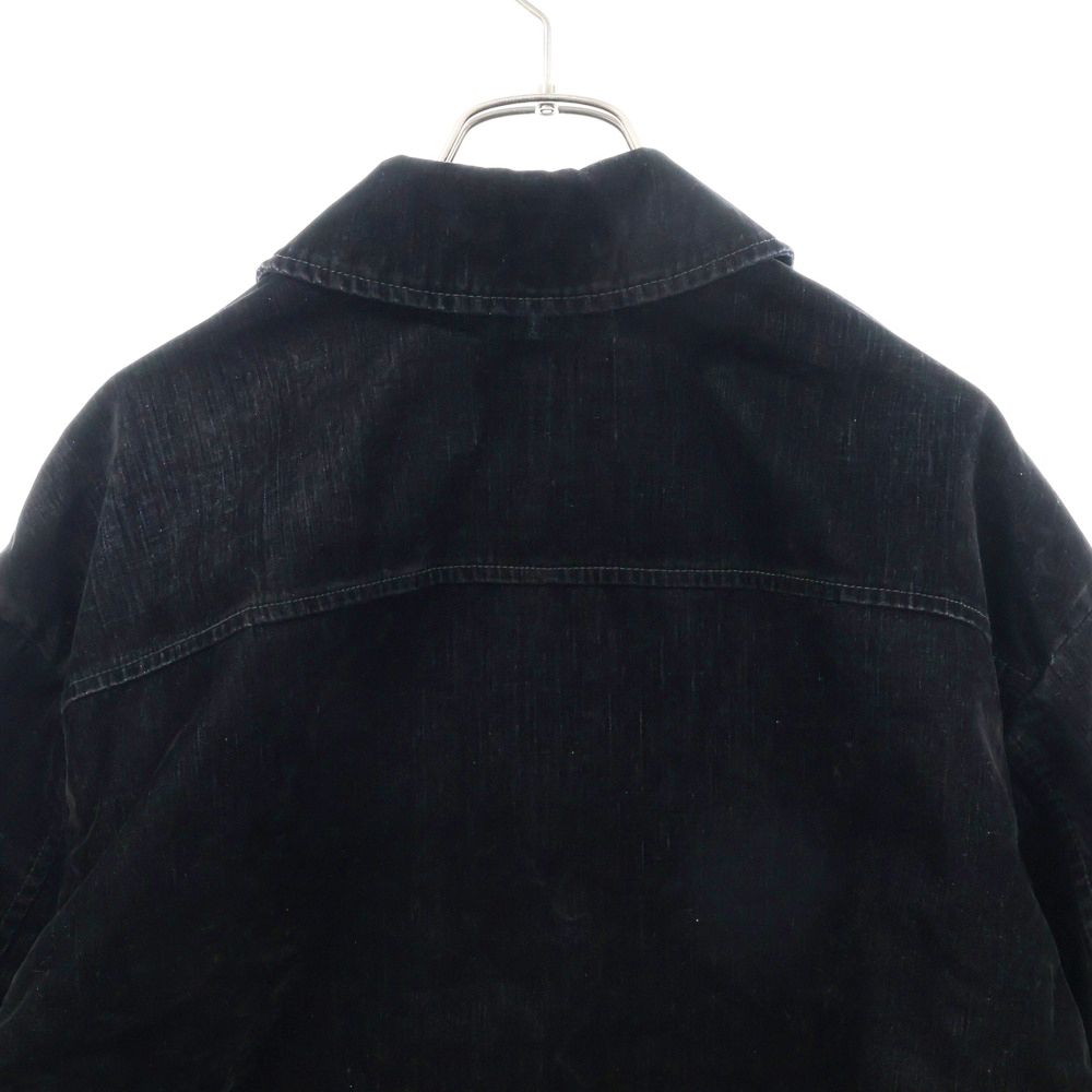 Miu Miu フロック加工 シャンブレーブルゾンジャケット