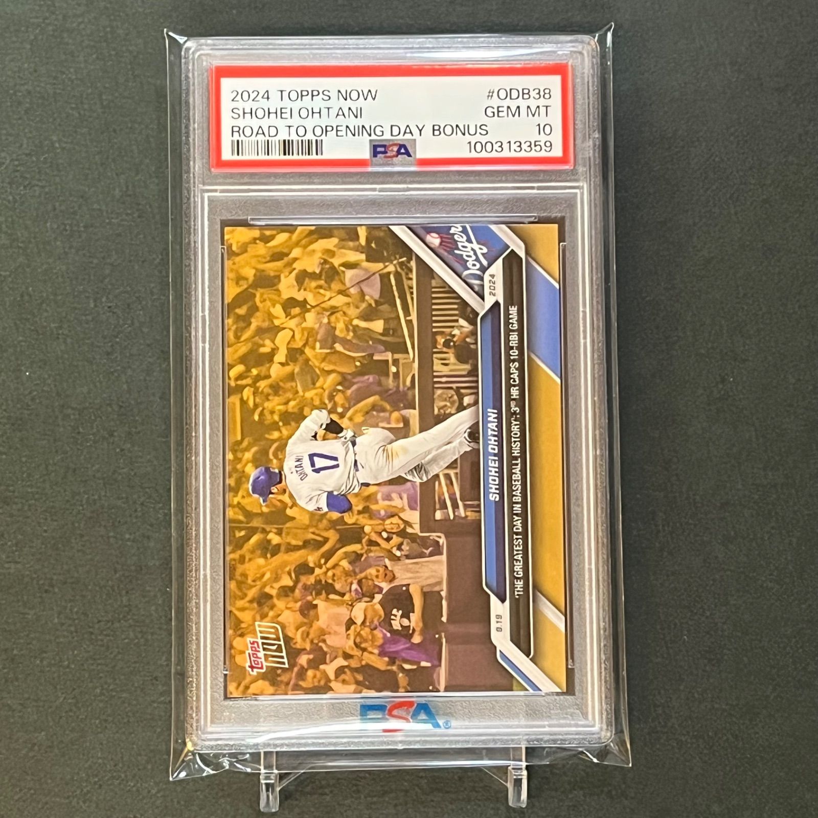MLB PSA10！大谷翔平 2024TOPPS NOW ROAD TO OPENING DAY BOUNSカード