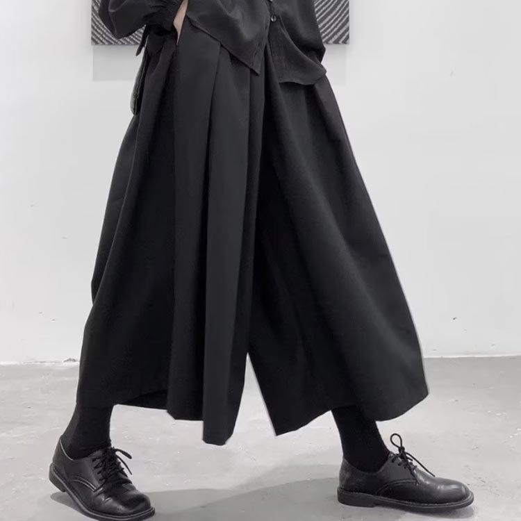 ガウチョパンツ メンズ レディース 袴パンツ スカンツ ワイド