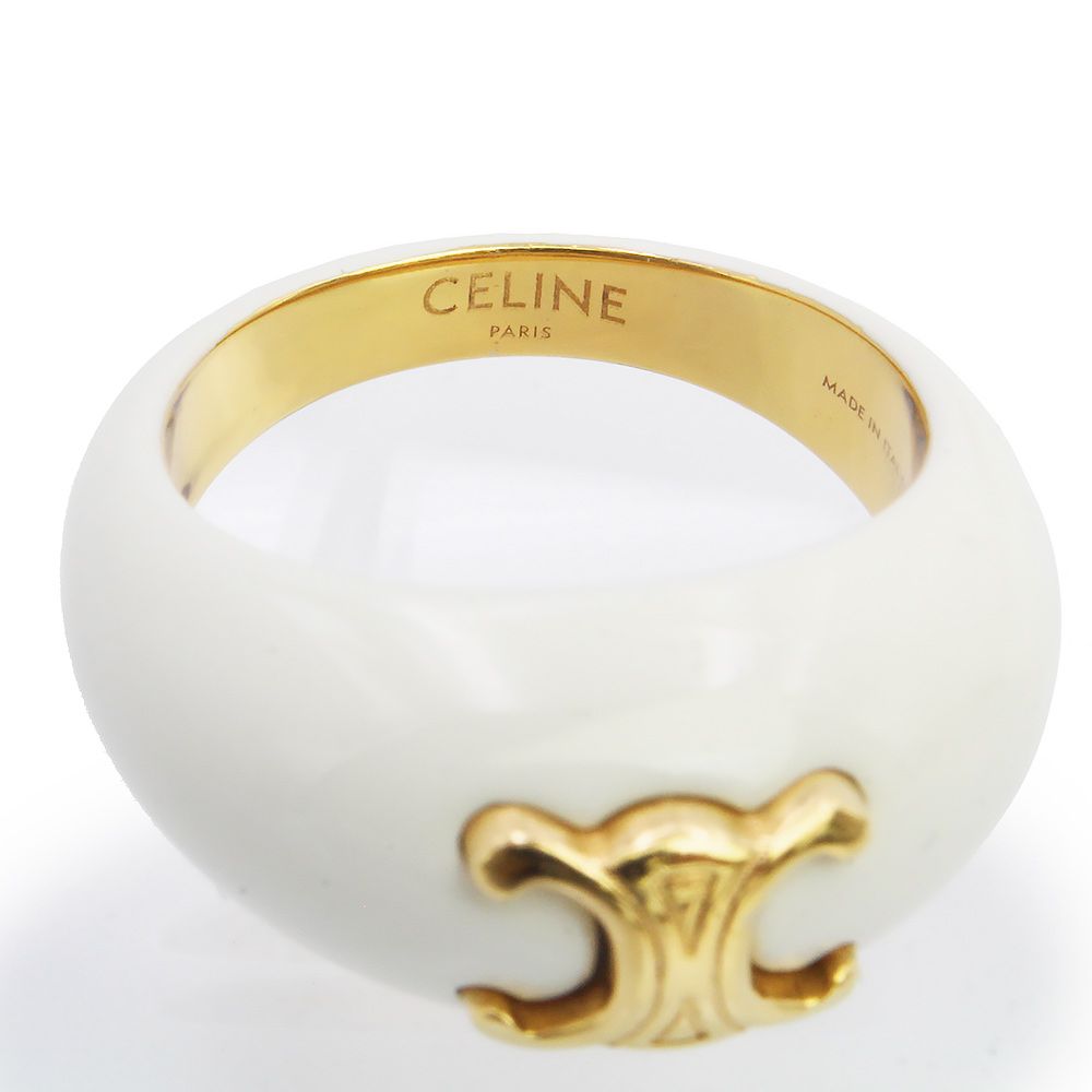 新品未使用　celine ラージリング CELINE☆トリオンフ ラージ リング _パリ発 (CELINE/指輪