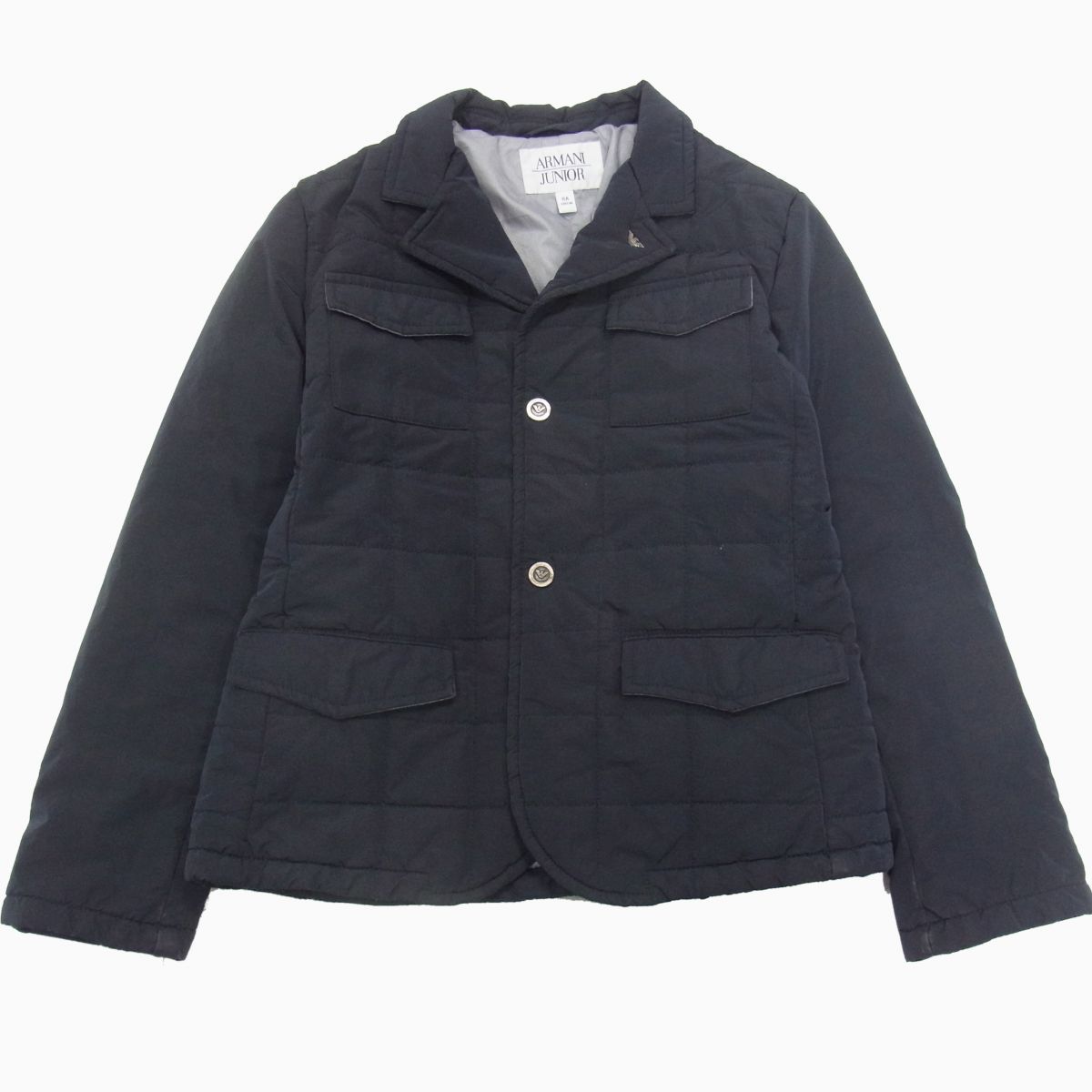 入手困難✨️ジョルジオアルマーニ ピーコート キルティング イタリア製 ネイビー ◇ARMANI JUNIOR キルティング コート ダークネイビー イーグル