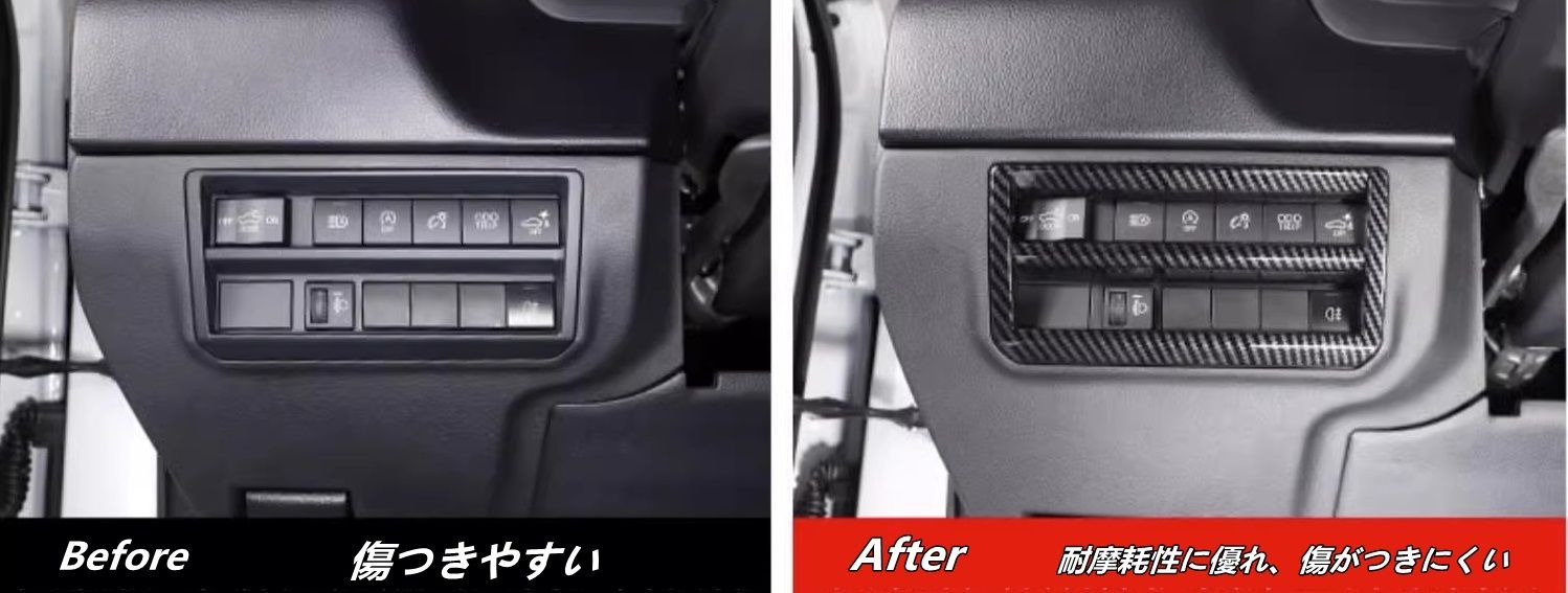 トヨタ・タンドラ 用 ヘッドライト スイッチ ボタン パネル カバー フレーム ドレスアップ 内装 1個