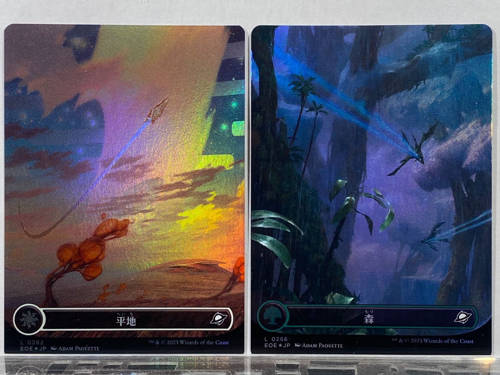 た*ー様 mtg 久遠の終端　フルアートfoil 土地セット MTG 久遠の終端 基本土地 フルアート FOIL まとめ売り - メルカリ