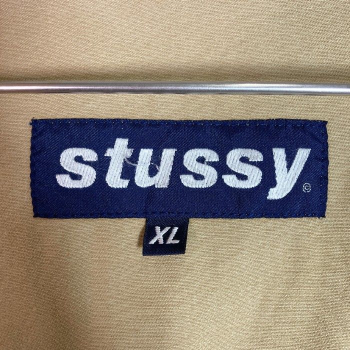 ☆STUSSY ステューシー USA製 コットン ジャケット ベージュ sizeXL