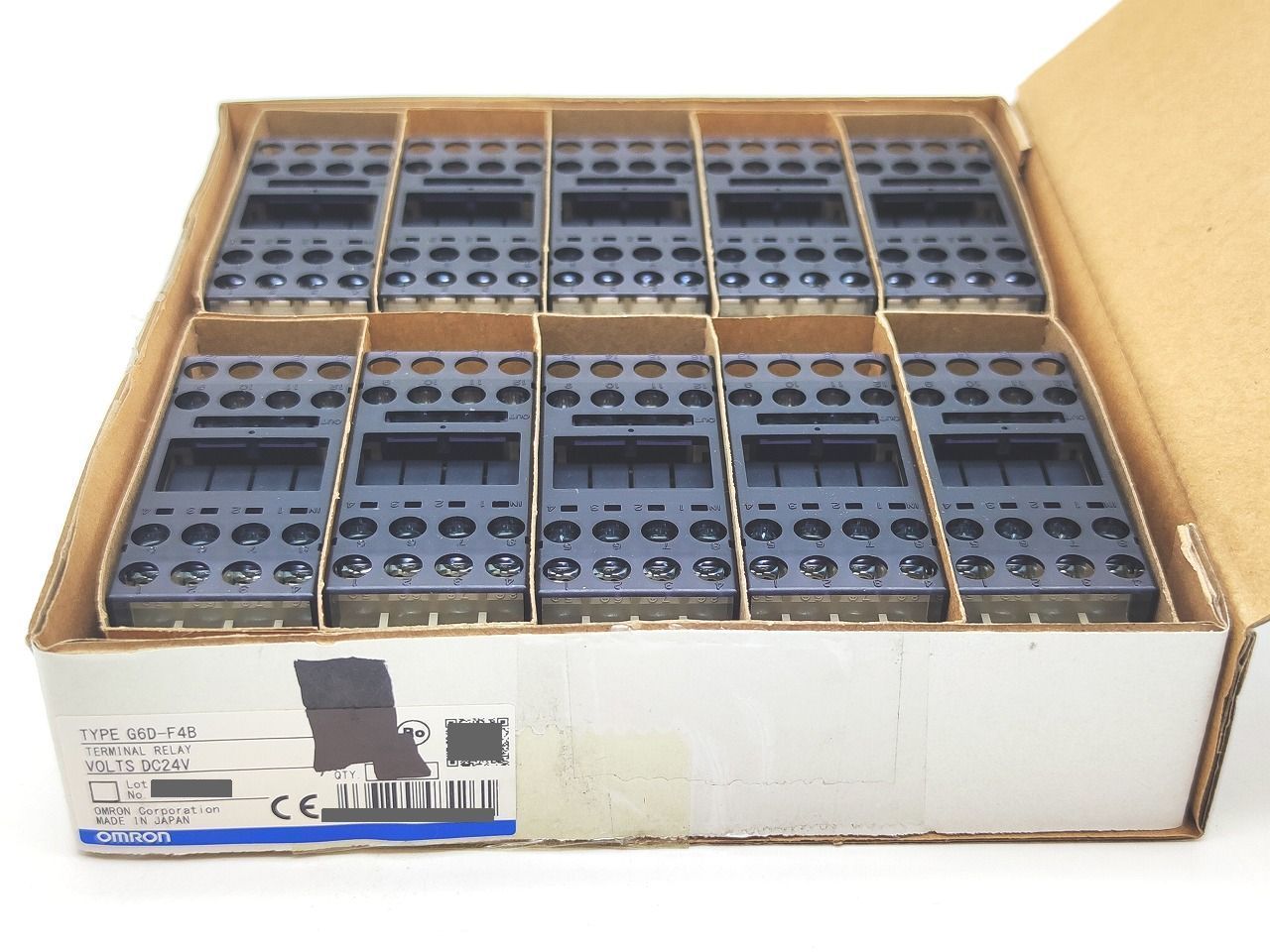インボイス対応 箱汚れ いたみ オムロン OMRON G6D-F4B DC24V 本体×10入り その1