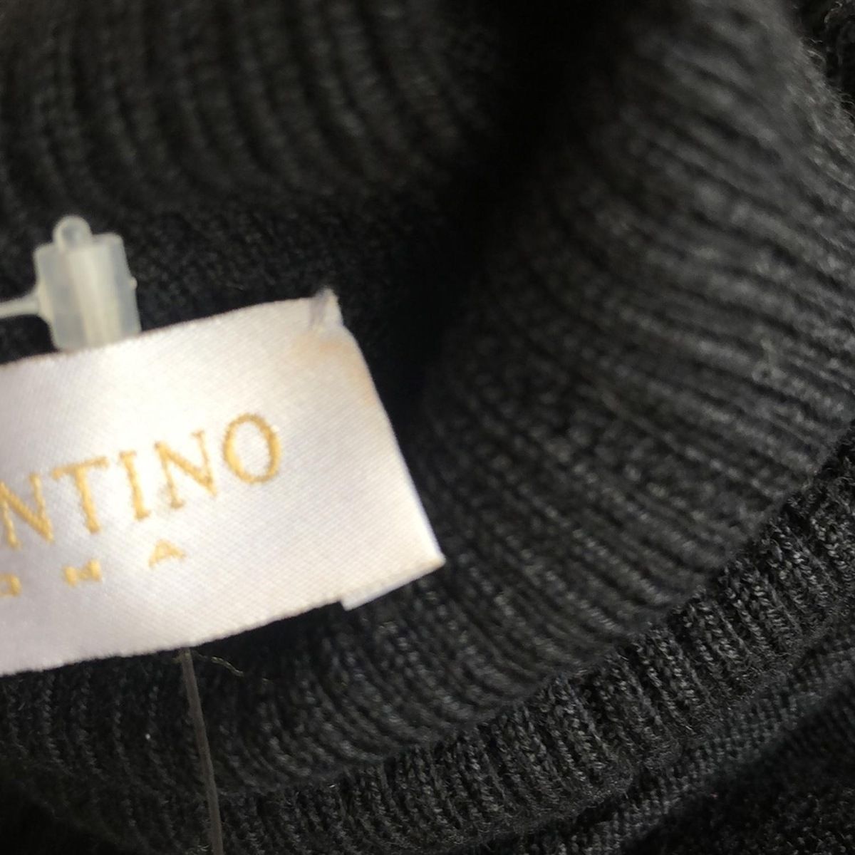 VALENTINO ROMA(バレンチノローマ) 長袖セーター サイズ42 L レディース - 黒 タートルネック/シルク混 VALENTINO ROMA(バレンチノローマ) 長袖セーター サイズ42 L