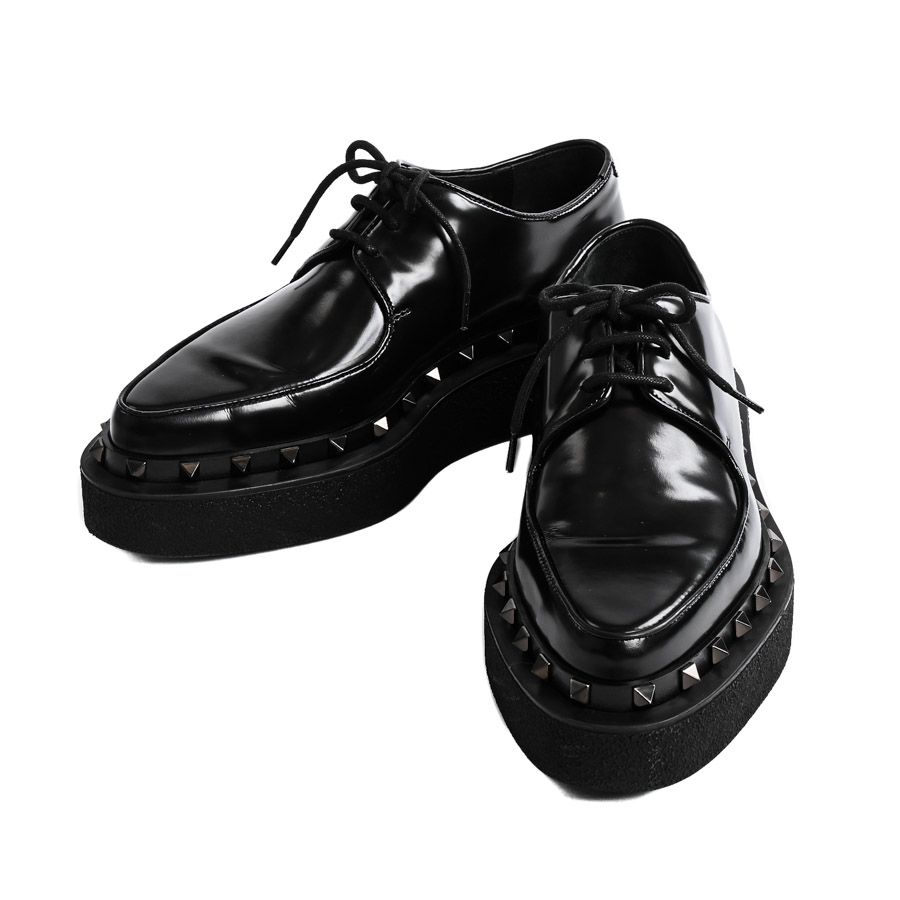 VALENTINO ロックスタッズ ローファー VALENTINO 23AW ロックスタッズ カーフスキン ローファー