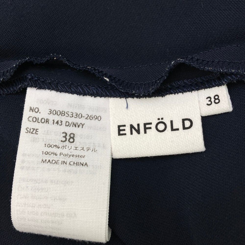 ENFÖLD ネイビー半袖シャツ サイズ38