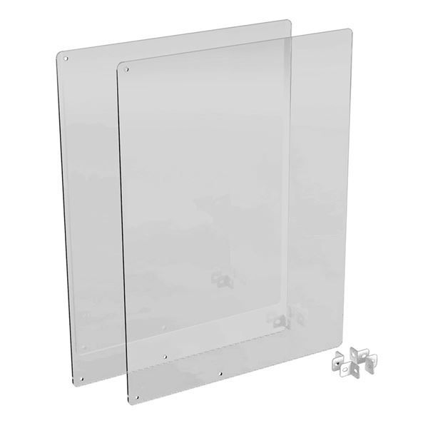 クロス型アクリルパーティション用パネル 約W450×D3×H600mm PTS-CR4502CR