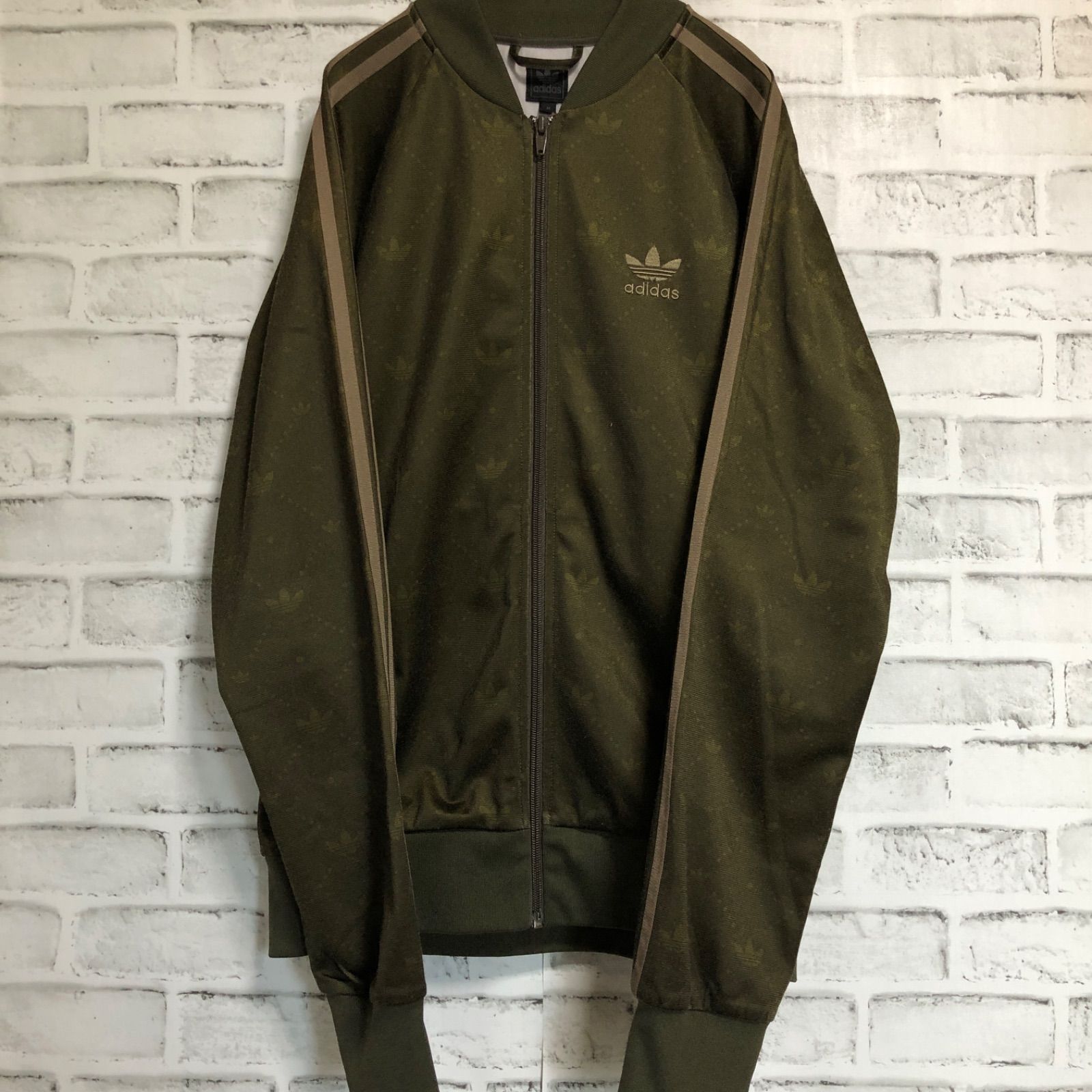 90s⭐️adidas トラックジャケット/ジャージ M vintage カーキ vintage 