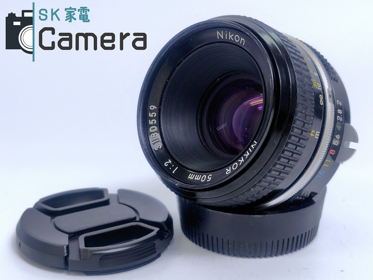 Nikon New NIKKOR 50ｍｍ F2 非Ai ニコン キャップ付き