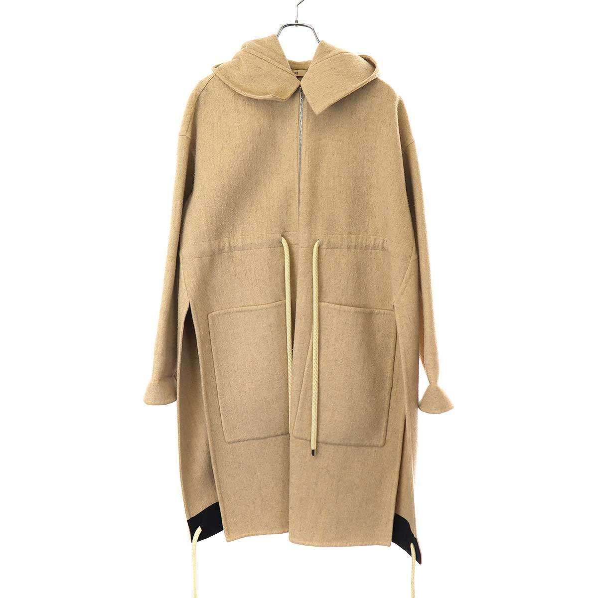 CELINE セリーヌ by Phoebe Philo ウールカシミヤフーデッドコート 2 8P17|5955 ベージュ 34
