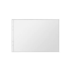 TANOSEE チャック式図面ケースA1サイズ 4穴 透明 1セット(5枚)