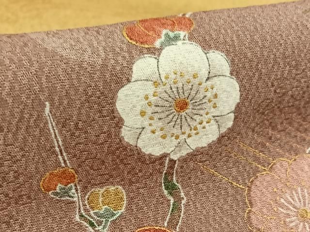 平和屋着物□上質な小紋 花鳥文 暈し染め 正絹 逸品 未使用 AAAS1234jh  