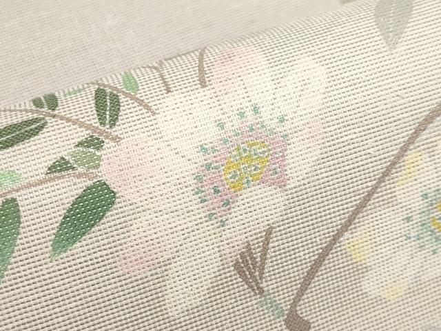 平和屋本店□極上 本加賀友禅作家 松島由美 太鼓柄袋帯 淡紅色より