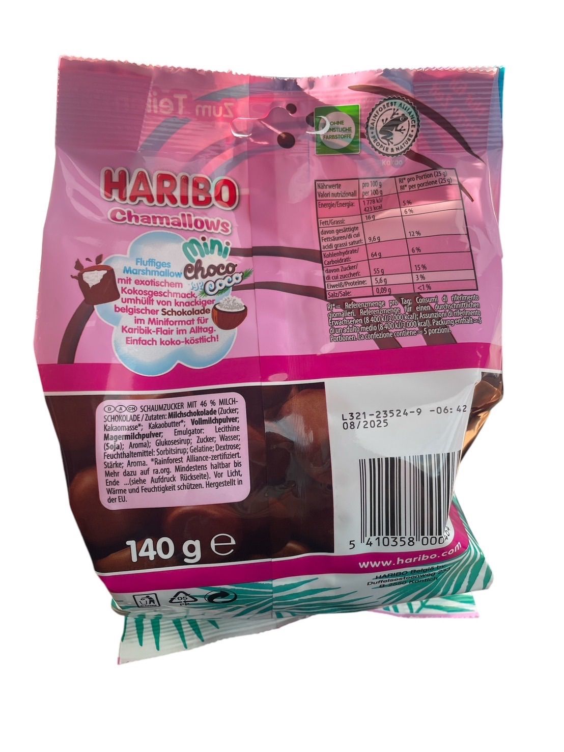 ハリボー　チョコマシュマロ　ココナッツ　期間限定　まとめ売り 10袋 ハリボーチョコマシュマロココナッツ期間限定まとめ売り 10袋