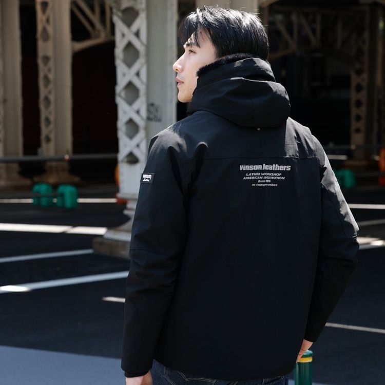 VANSON バンソン SVS2506W フーディージャケット ブラック XLサイズ 