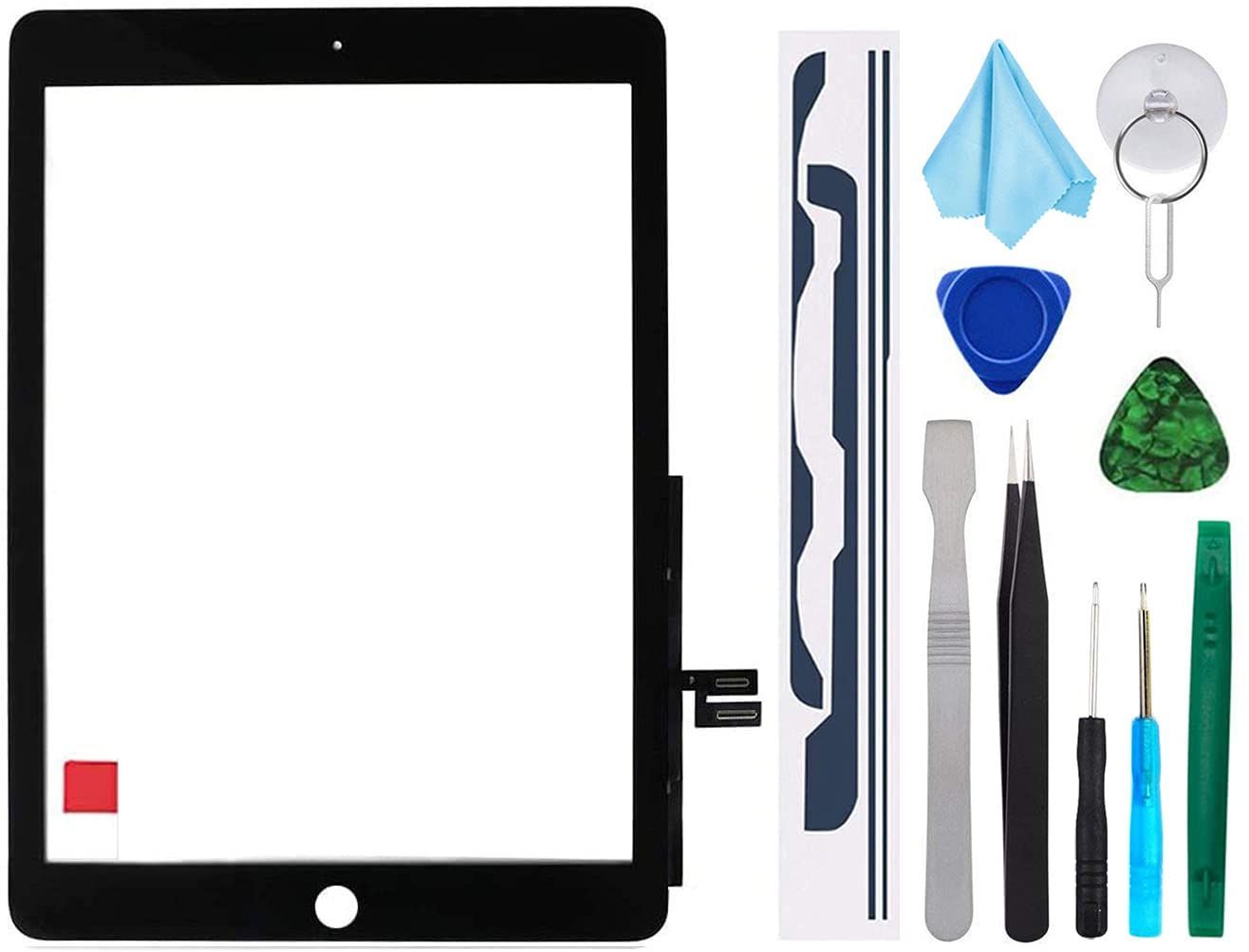 数量 A 2198 2200 8世代A 2197 10 2インチ7世代 2270 2020 8世代デジタイザイー2019 2428 7世代 交換品Ipad 2429 タッチスクリーン ブラック 2430プレインストールされた接着剤 ホームボタンなし