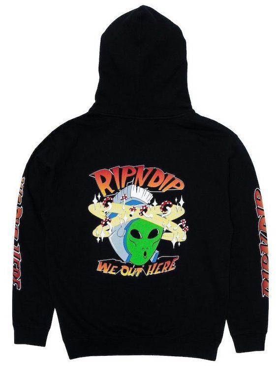 お得，新作 Ripndip Out Of This World Pullover Hoodie Black XL