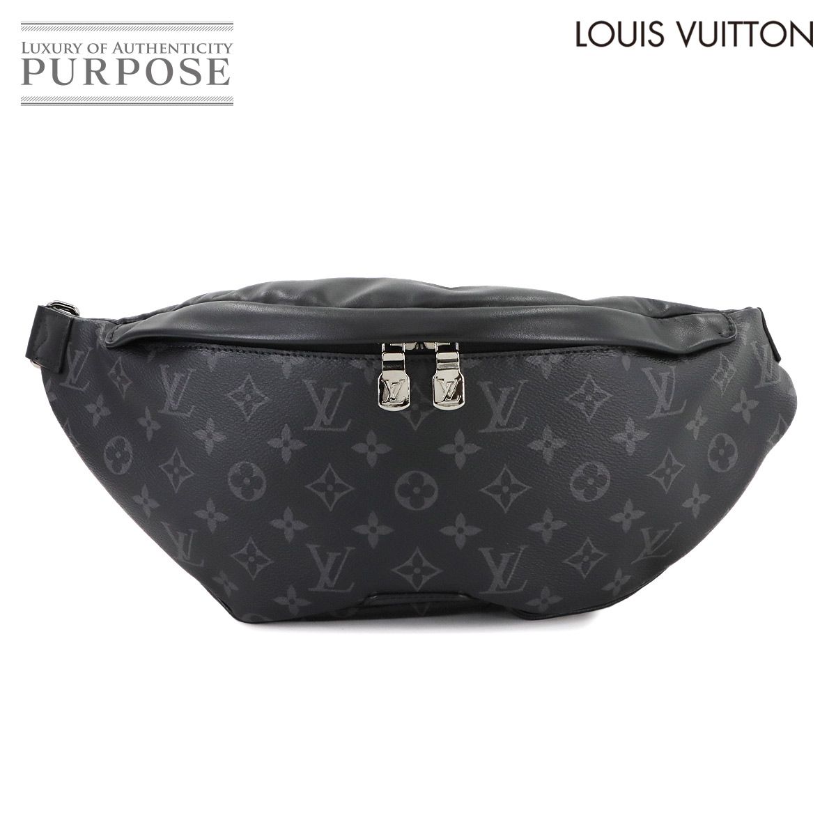 ルイ ヴィトン LOUIS VUITTON モノグラム エクリプス ディスカバリー バムバッグ ボディ バッグ ブラック グレー M44336 90280362