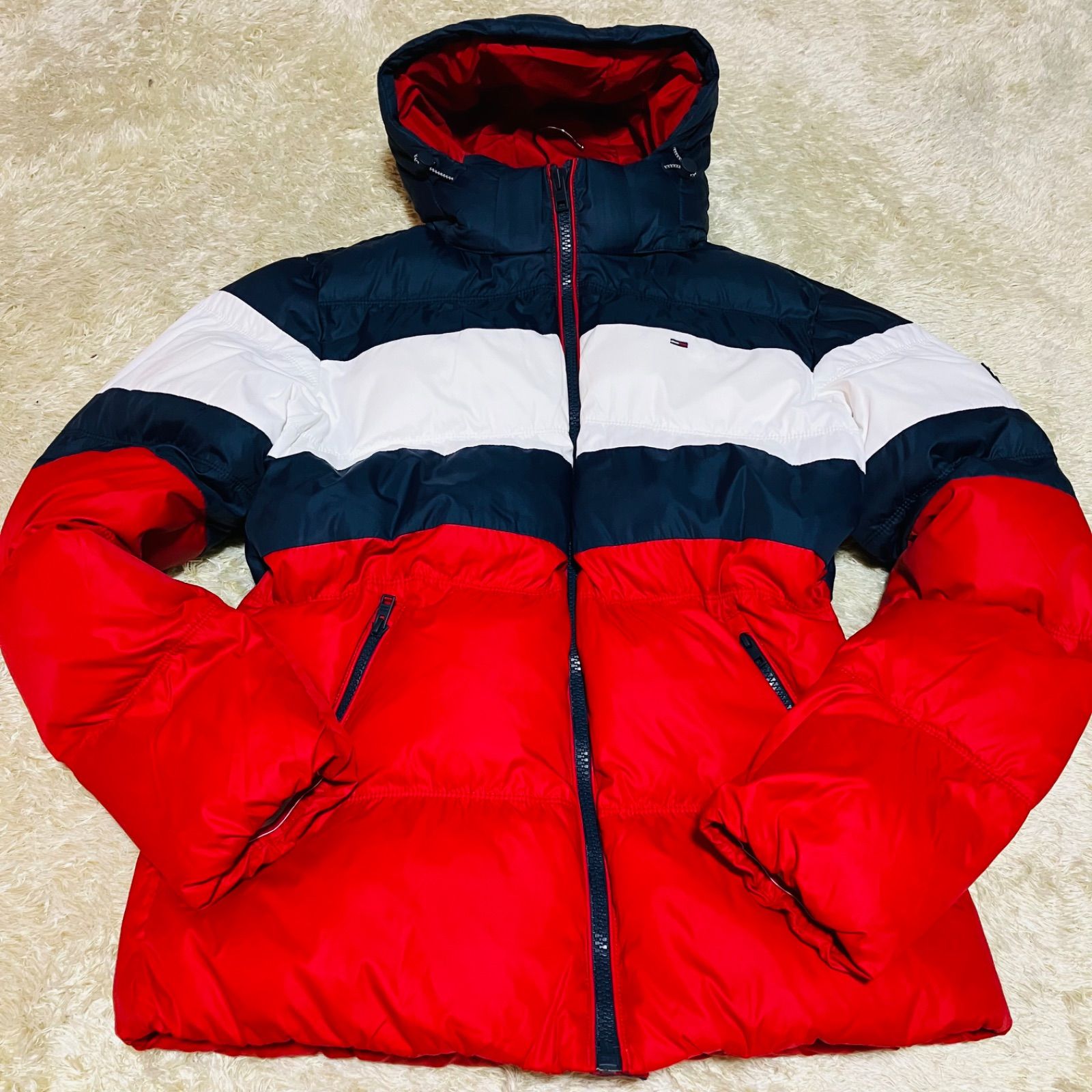 TOMMY JEANS トミージーンズ ◇ダウンジャケット L ポリエステル 