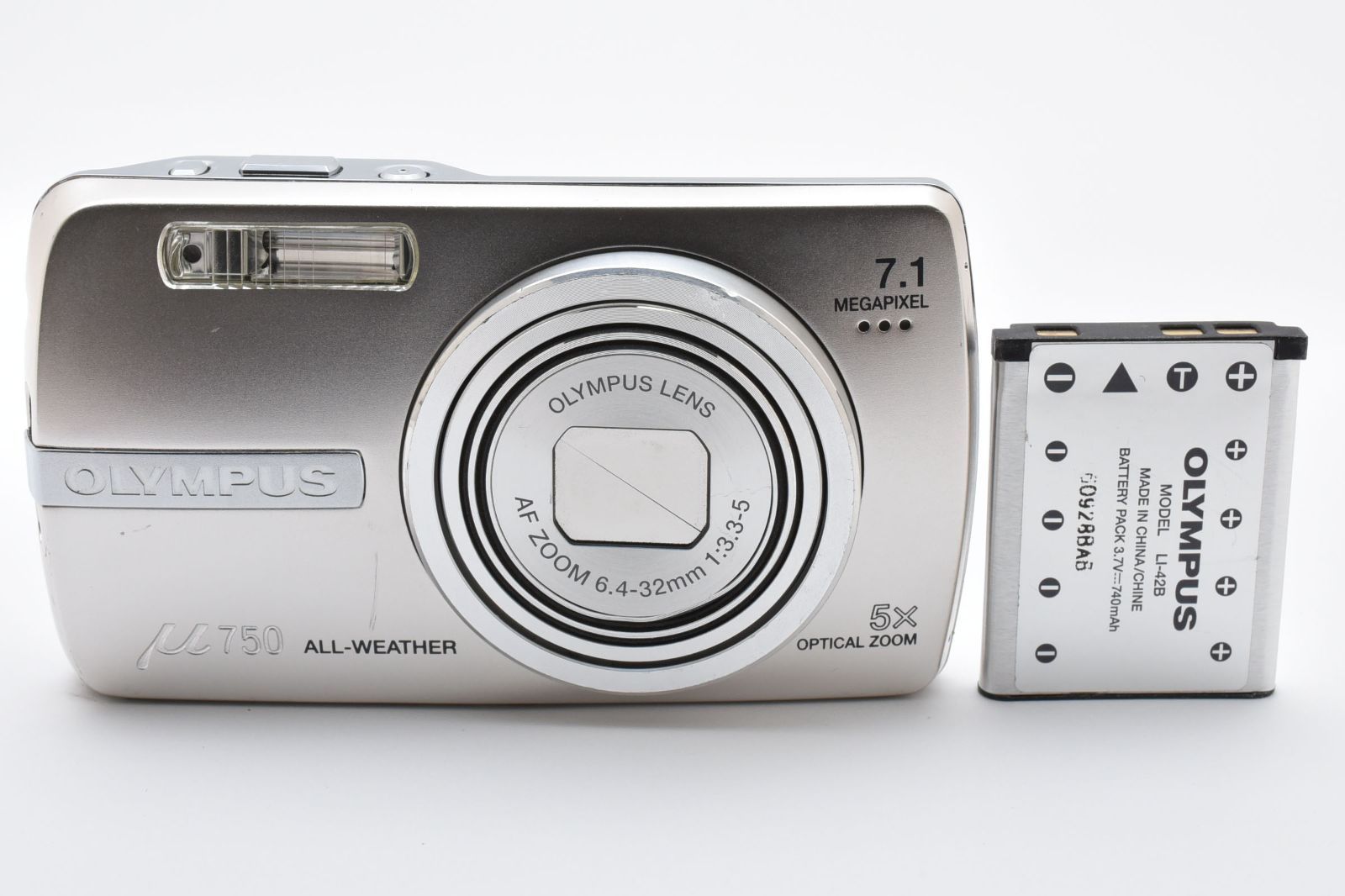 割引 ☆美品☆オリンパス Olympus μ750 スターリーシルバー 割引 ☆美品☆オリンパス Olympus μ750 スターリーシルバー