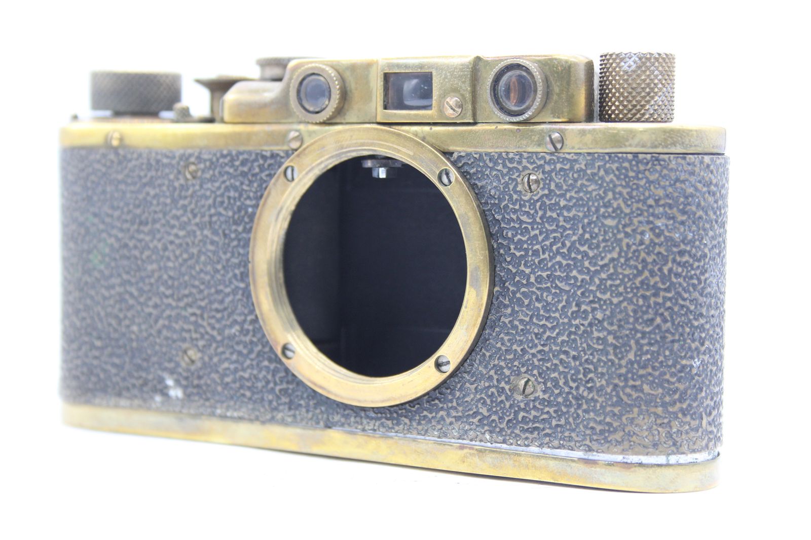 返品保証】 Leica フェイクライカ D.R.P ゴールド レンジファインダー