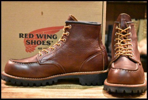 7.5D 12年 レッドウィング 8146 ビブラム アイリッシュセッター クラシック モックトゥ ラグソール ブーツ redwing HOPESMORE FJ197