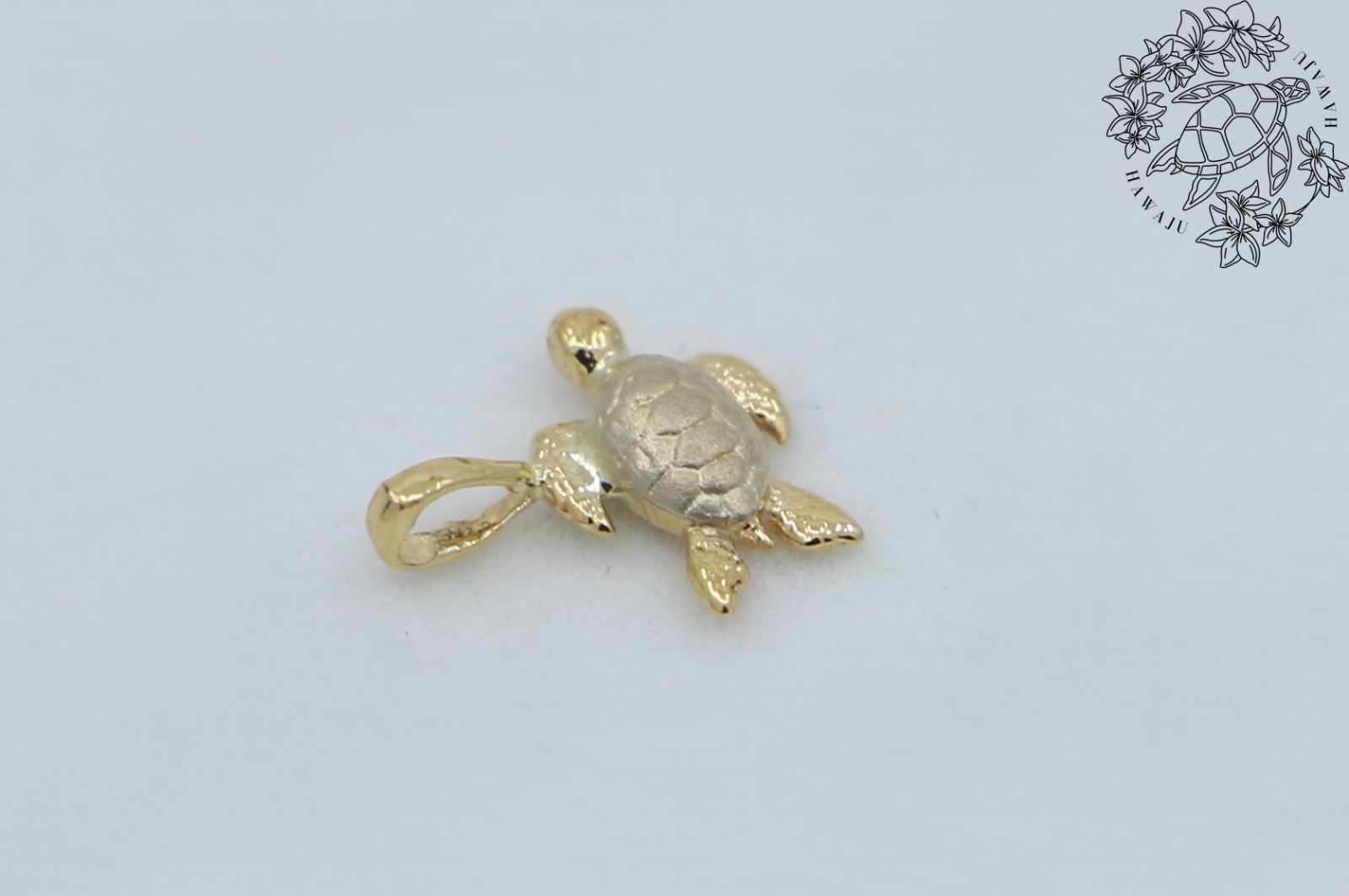 ホヌk18[幸運の象徴・亀] ネックレストップ k18 刻印あり ホヌ