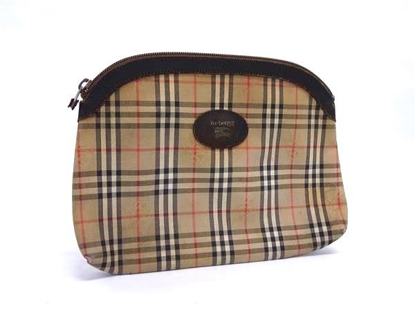 BURBERRY セカンドバッグ ノバチェック シャドーバース キャンバス 極美品 Burberry バーバリー クラッチバッグ ノバチェック