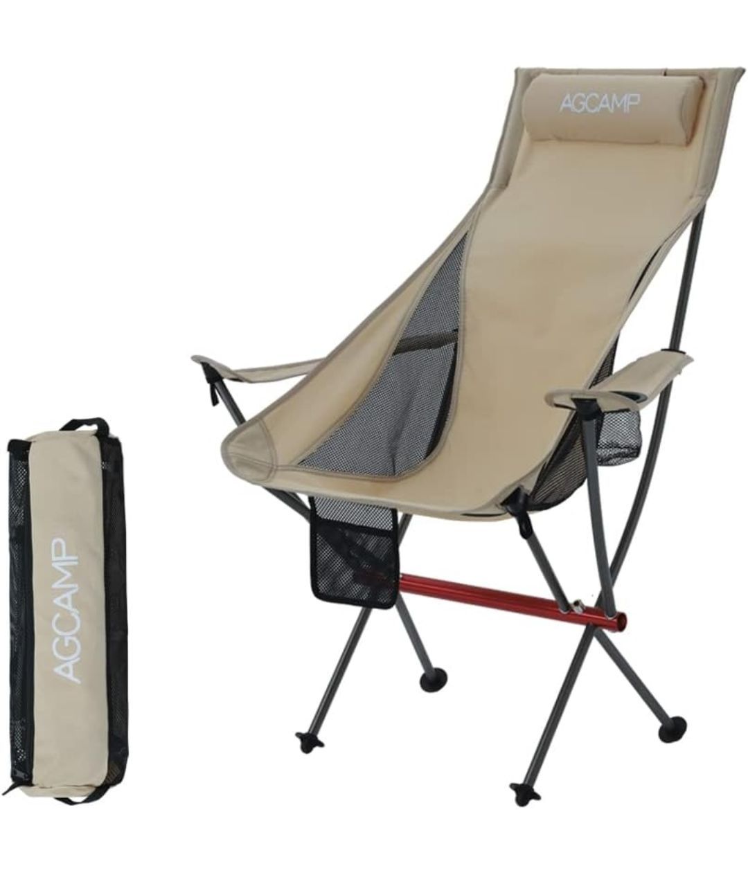 AGCAMP アウトドア チェア キャンプ 椅子 900D 耐荷重150kg イス