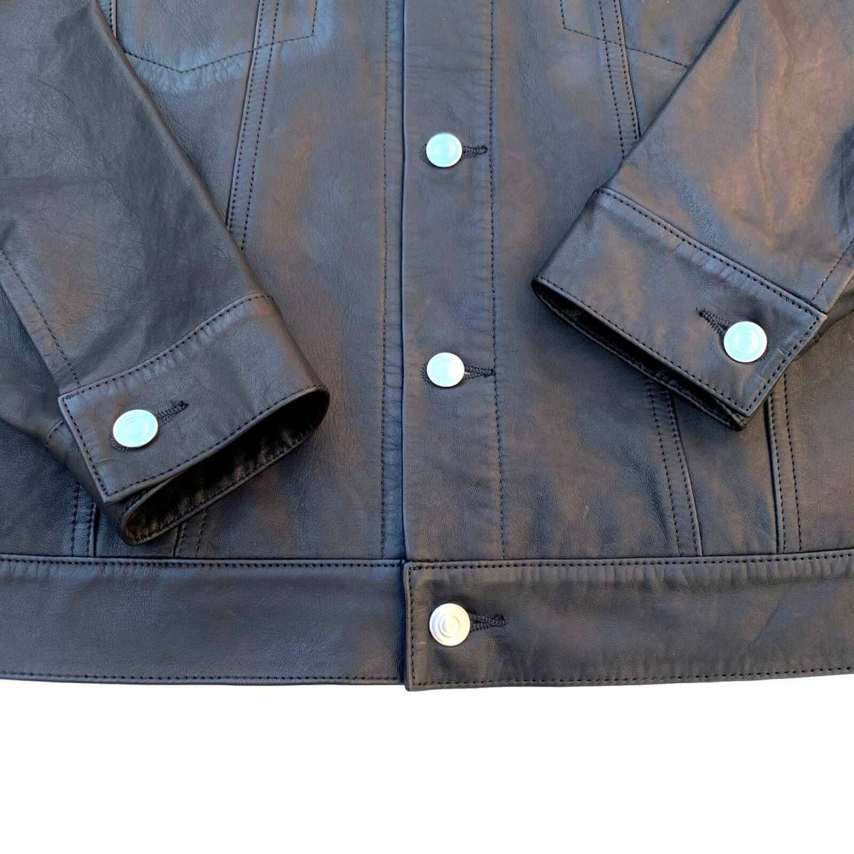 F-LAGSTUF-F x blackmeans フラッグスタッフ ブラックミーンズ 3rd tracker jacket LEATHER JKT  レザージャケット - メルカリ