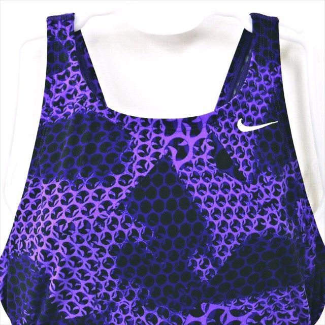 NIKE - 【美品】NIKE フィットネス 水着 M 紫の通販｜ラクマ